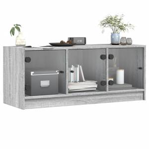 TV-Schrank mit Glastüren D545 Grau