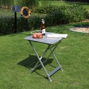 Campingtisch Oliver Grau - Metall - 47 x 60 x 51 cm