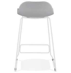 Tabouret De Bar BABYLOS Gris - Blanc