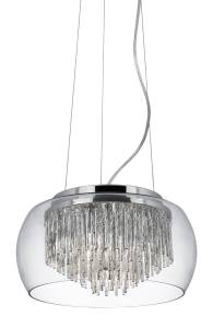 Curva Pendentif Gris - Métal - 35 x 80 x 35 cm