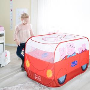 Pop Up Spielbus Peppa Pig Rot - Kunststoff - 75 x 75 x 120 cm