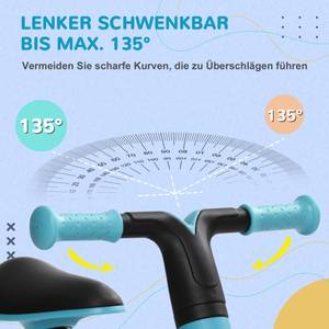 Kinder Balancefahrrad 370-255V00BU Blau - Kunststoff - 34 x 47 x 67 cm