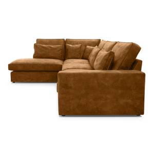 Ecksofa Eckcouch Couch Haidi Braun - Ecke davorstehend links