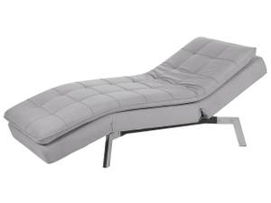 Chaiselongue LOIRET Grau - Hellgrau - Silber