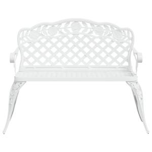 Banc de jardin 3010970 Blanc - Métal - 108 x 83 x 60 cm