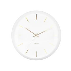 Horloge murale Globe D40cm Fer - Blanc