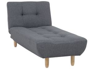 Chaise longue ALSTEN Gris foncé - Gris - Chêne clair