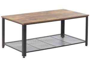 Couchtisch ASTON Schwarz - Braun - Holzwerkstoff - 106 x 46 x 60 cm