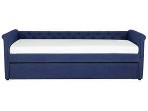 Lit gigogne LIBOURNE Bleu - Bleu marine - 220 x 184 cm