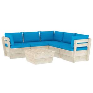 Garten-Lounge-Set (6-teilig) 3016490-13 Blau - Hellblau