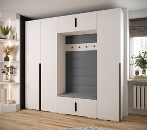 Garderobe Inova 1 Z8 Schwarz - Grau - Weiß - Schwarz