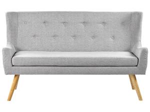 2-Sitzer Sofa SKIBBY Grau - Hellgrau - Eiche Hell