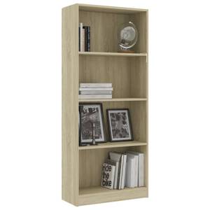 Bücherregal 3016500-4 Eiche Sonoma Dekor - 60 x 142 cm