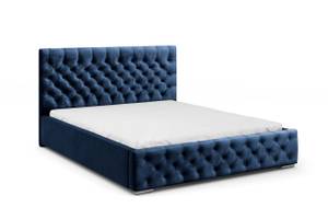 Polsterbett Doppelbett Volano Blau - Breite: 155 cm