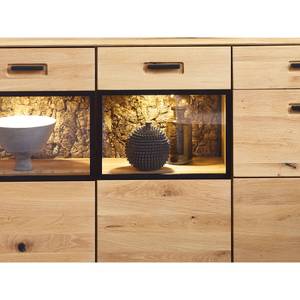 Vitrine Morena 1 mit LED Braun - Massivholz - Holzart/Dekor - 60 x 205 x 39 cm