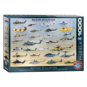 Puzzle Militärhubschrauber 1000 Teile Papier - 26 x 6 x 36 cm