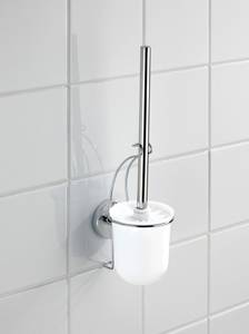Vacuum-Loc Wand WC-Garnitur, Wenko Weiß - Metall - 10 x 34 x 13 cm