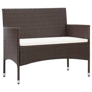 Garten-Lounge-Set (4-teilig) 3002315 Braun - Weiß