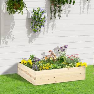 Gartenbeet 845-580 Braun - Holzwerkstoff - 117 x 30 x 117 cm