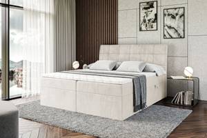 Boxspringbett mit Topper APO Ecru - Breite: 200 cm - H3