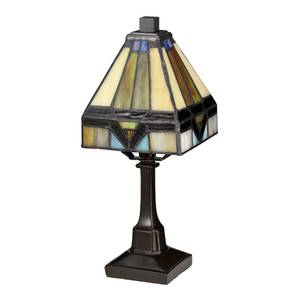 Holmes Mini lampe de table Marron - Verre - Métal - 13 x 31 x 13 cm