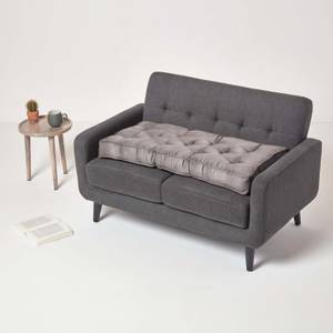 Sofa Auflage mit Veloursbezug Grau