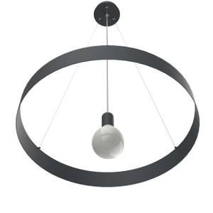 Suspension Halo Anthracite - 60 x 60 cm