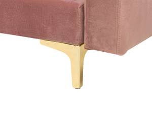 Ecksofa ABERDEEN Gold - Pink - Armlehne davorstehend rechts - Ecke davorstehend rechts - Schlaffunktion davorstehend links