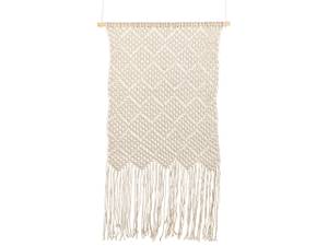 Suspension murale en tissu OKARA Beige - Fibres naturelles - 56 x 126 x 1 cm