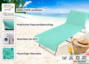 Strandtuch 00000448 Türkis - Textil - 80 x 1 x 215 cm