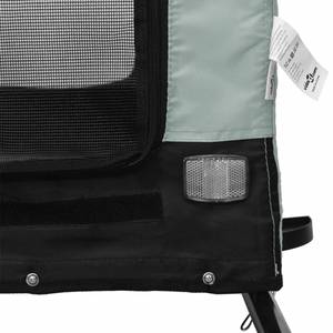 Remorque vélo pour chien 3028683-1 Noir - Gris - 53 x 53 x 124 cm