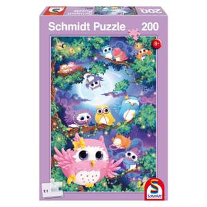 Puzzle Im Wald der Eulen 200 Teile Papier - 20 x 4 x 28 cm