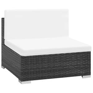 Garten-Sofagarnitur (6-teilig) 296270 Schwarz - Polyrattan - 74 x 26 x 74 cm