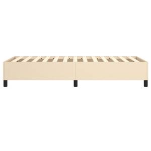 Cadre de lit 3016024-5 Noir - Blanc crème - Largeur : 100 cm