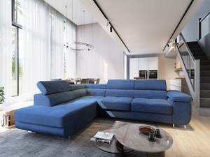 Ecksofa APIRO L-S Blau - Ecke davorstehend links