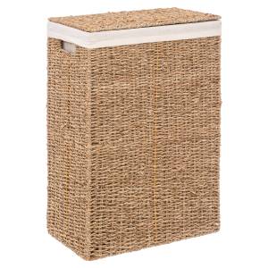 Wäschesammler aus Seegras, 45 L Beige - Naturfaser - 22 x 55 x 38 cm