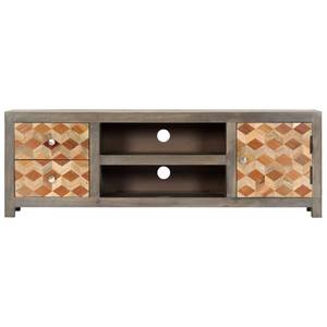 TV-Schrank 282735 Grau - Massivholz - Holzart/Dekor - 120 x 40 x 30 cm