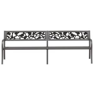 Banc de jardin 3005095-2 Gris - Métal - Matière plastique - 246 x 77 x 246 cm