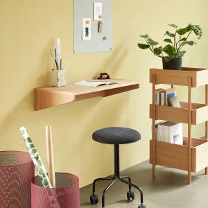 Konsolentisch Stack Beige - Massivholz - 34 x 90 x 43 cm