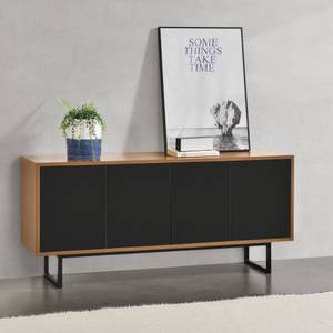 Sideboard Mariestad Schwarz - Holzwerkstoff - 120 x 55 x 30 cm