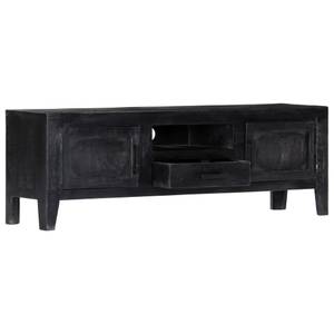 Meuble tv 247985 Noir - Bois massif - Bois/Imitation - 30 x 40 x 118 cm