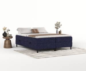 Boxspringbett Malte Marineblau - Breite: 160 cm - H3