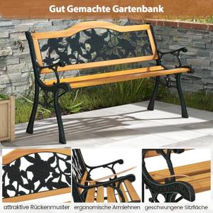 Gartenbank ZB33445DE Braun - Holzwerkstoff - 52 x 76 x 126 cm