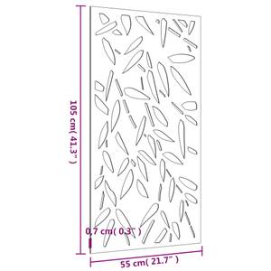 Décoration murale de jardin 824483 Marron - Métal - 55 x 1 x 105 cm