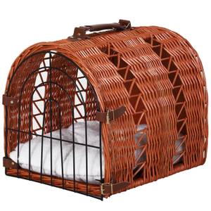 Katzenhaus D32-008V01 Braun - Polyrattan - 35 x 37 x 42 cm