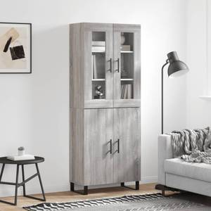 Highboard DE7505 Grau - Holzwerkstoff - 34 x 180 x 70 cm