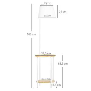 Stehleuchte B31-320 Weiß - Metall - 40 x 162 x 43 cm