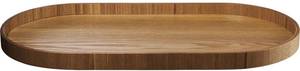 Tablett Wood Braun - Naturfaser - 23 x 3 x 44 cm