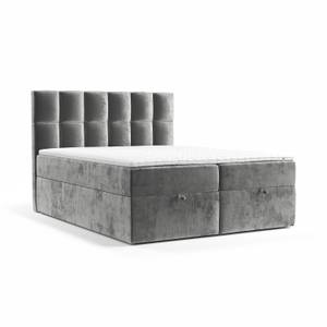 Boxspringbett Essence Bonellfederkern Grau - Breite: 140 cm