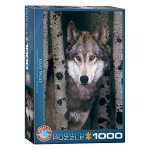 Puzzle Grauer Wolf 1000 Teile Papier - 26 x 6 x 36 cm